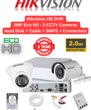 Hikvision 2MP Eco 2 Camera Combo Full Set