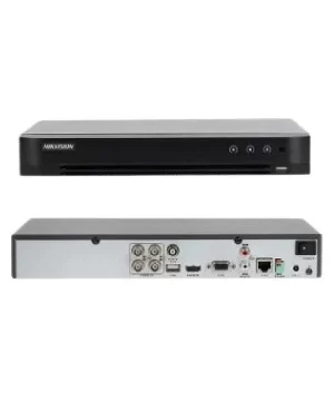 Hikvision 4-ch 4MP 1080P Mini 1U H.265 AcuSense Facial Recognition DVR iDS-7204HQHI-M1/FA