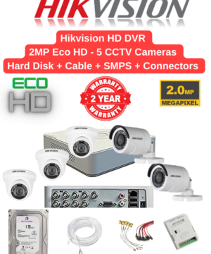 Hikvision 2MP Eco 5 HD Cameras Combo