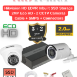 Hikvision EDVR SSD 2MP Eco 2 HD CCTV Camera Combo Full Set