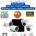 Prama 2MP 4 HD CCTV Camera Combo Full Set