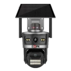 COFE 6MP 4G Solar AI Camera | Dual-Lens | 10X Zoom | 24x7 Recording