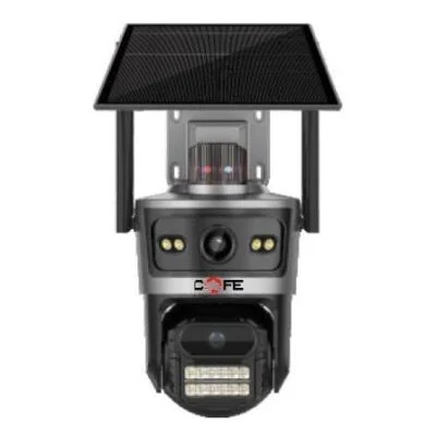 COFE 6MP 4G Solar AI Camera | Dual-Lens | 10X Zoom | 24x7 Recording