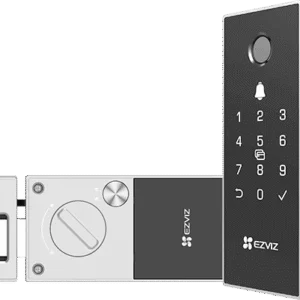 EZVIZ CS-DLO3-R100-WBCP-GR DL03 Pro Smart Rim Lock | Wi-Fi | Fingerprint Unlock | 2 Years Warranty