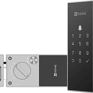 EZVIZ CS-DLO4-R100-WP-GR DL04 Smart Deadbolt Lock | Wi-Fi | Multiple Unlock Ways | 2 Years Warranty