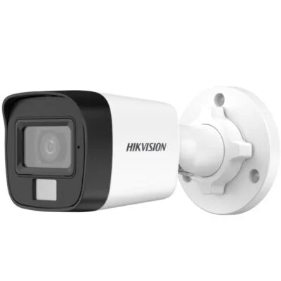 Hikvision 4MP Smart Hybrid Light Bullet Camera | IR + White Light | Built-in Mic | 2 Year Warranty | DS-2CE16G0T-LPFS