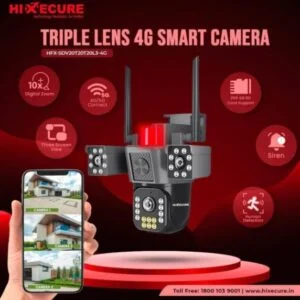 Hixecure Triple Lens | 4G SIM Supported  HFX-SDV20T20T20L3-4G