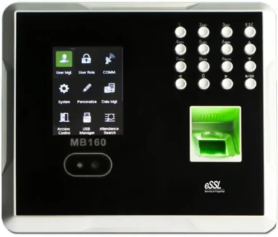 eSSL MB160 Battery Biometric Attendance & Access Control | 1,500 faces, 2,000 fingerprints and 2,000 cards | TCP/IP and USB Host | 2 Year Warranty | MB160+ID+B