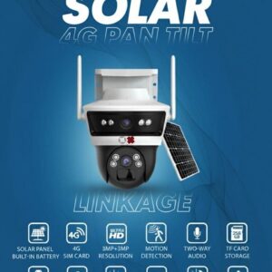 OX 3MP+3MP 4G Solar Linkage PTZ Camera | TrucCloud App | Dual Lens