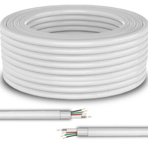 Prama 3+1 CCTV Coaxial Cable | 180 Meter Extended Roll | Analog HD | PT-CMR59P-180-B