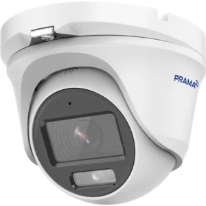 Prama 2MP Smart Dual-Light Audio Turret Camera | Plastic | PT-HTD70F0E-LPFS