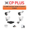CP PLUS CP Plus 4 Camera 2.4MP Guard+ Full Color CCTV Combo Kit | 500GB HDD