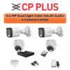 CP Plus 4-Camera 2.4MP Dual Light Audio Kit | 4-CH DVR | 500GB HDD | Customizable