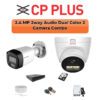 CP PLUS CP Plus 2-Camera 2.4MP Two-Way Audio Security Kit | 500GB HDD | Customizable