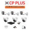 CP Plus 6-Camera 2.4MP CCTV Kit | 8-CH DVR | 500GB HDD | Fully Customizable