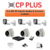 CP PLUS CP Plus 6 Camera 2.4MP Audio CCTV Kit | 8-CH DVR | 500GB HDD | Fully Customizable