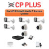 CP PLUS CP Plus 7 Camera 2.4MP Audio CCTV Kit | 8-CH DVR | 1TB HDD | Fully Customizable