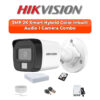 Hikvision 1-Camera 2K Smart Hybrid Light Security Kit | Color & 2-Way Audio | 500GB HDD | Customizable