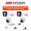 Hikvision 4-Camera 2K Smart Hybrid Light Security Kit | Audio | 500GB HDD | Customizable