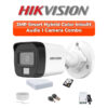 Hikvision 1-Camera 2MP Smart Hybrid Audio Kit | Turbo HD DVR | 500GB HDD | Customizable