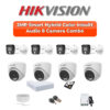 Hikvision Hikvision 8-Camera 2MP Smart Hybrid Audio Kit | Full 8-CH Coverage | 1TB HDD | Customizable
