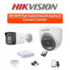 Hikvision 2-Camera 3K 5MP ColorVu Audio Security Kit | 24/7 Color | 500GB HDD | Customizable