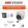 Hikvision 2-Camera 3K 5MP Two-Way Audio Security Kit | Smart Hybrid | 500GB HDD | Customizable
