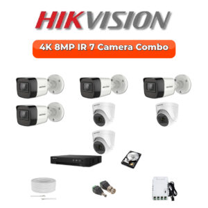 BuyCCTVs.com - Best CCTV Camera Security Surveillance Online Store 12 Hikvision 7-Camera 4K 8MP Turbo HD Security Kit | 8-CH DVR | 1TB HDD | Customizable