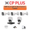 CP PLUS CP Plus 5 Camera 5MP Dual Light Combo Kit | Built-in Mics | 8CH DVR | 500GB HDD