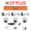 CP PLUS CP Plus 6 Camera 5MP Dual Light Combo Kit | Built-in Mics | 8CH DVR | 500GB HDD