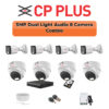 CP PLUS CP Plus 8 Camera 5MP Dual Light Combo Kit | Built-in Mics | 8CH DVR | 1TB HDD