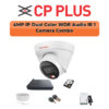 CP PLUS CP Plus 1 Camera 4MP Smart Hybrid IP Combo Kit | WDR & Built-in Mic | 500GB HDD