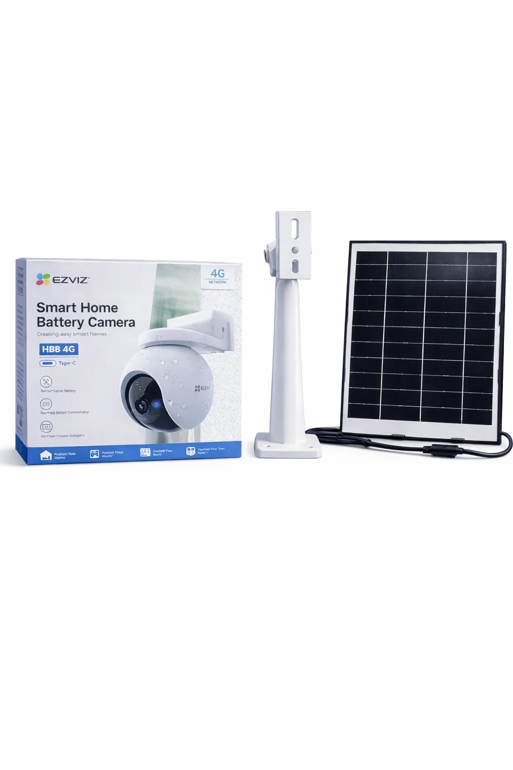 EZVIZ HB8 4G Battery PT Camera Bundle | With 10W Solar Panel | 2K+ 3MP 1 EZVIZ EZVIZ HB8 4G Battery PT Camera Bundle | With 10W Solar Panel | 2K+ 3MP