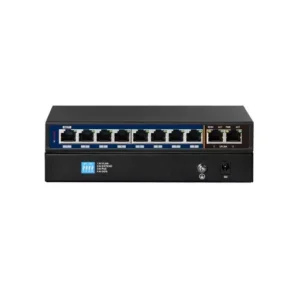 CP Plus 8-Port PoE + 2 Uplink Fast Ethernet Switch | 120W Budget | CP-ANW-HPU8H2-N12