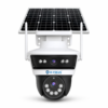 Hi-Focus dual-lens solar 4G PT security camera with solar panel