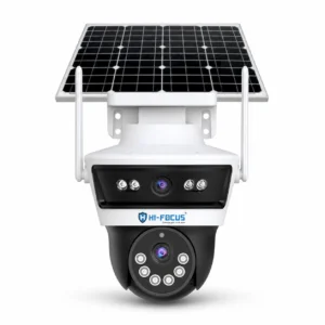 Hi-Focus 3MP Solar Linkage 4G PT Smart Security Camera | HC-IPC-SDJ40N3-SLR-4G