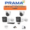 PRAMA Prama 4MP Smart Dual Light 4-Camera IP Combo Kit | 4 Cameras | Built-in Mic | Color Night Vision | 4-Channel NVR | AI Detection | PT-NC140D3-WNM(D2)-4-COMBO