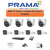 PRAMA Prama 4MP Smart Dual Light 8-Camera IP Combo Kit | 8 Cameras | Built-in Mic | Color Night Vision | 8-Channel NVR | AI Detection | PT-NC140D3-WNM(D2)-8-COMBO