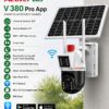 ActivePlus ActivePlus Solar Dual Camera 5MP+5MP WiFi PTZ Security Camera | 355° Pan | 8000mAh Battery | V380 Pro | AP-SOLAR-DC-5MP-WIFI