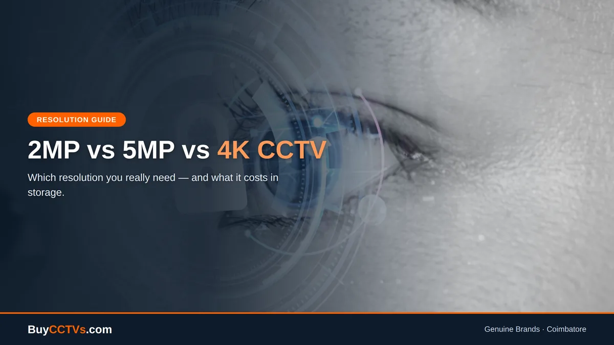 2MP vs 5MP vs 4K CCTV Cameras: Which Resolution Do You Really Need?