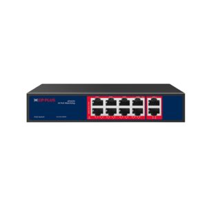 CP Plus 8-Port Full Gigabit AI PoE Switch + 2 Uplinks | 120W | 60W bt Ports | AI Watchdog | 2 Year Warranty | CP-ANW-GPU8G2-N12