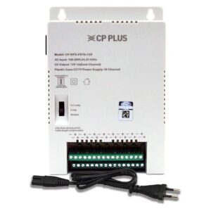 CP Plus 12V 16 Channel CCTV Power Supply V2 | Per-Channel LED | Cable Compensation | 96W | 2 Year Warranty | CP-DPS-PD16-V2-12D