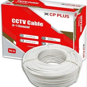 CP Plus 3+1 CCTV Cable 180M | Pure Copper | 48-Strand Braid | Standard Series | CP-ECC-180RS