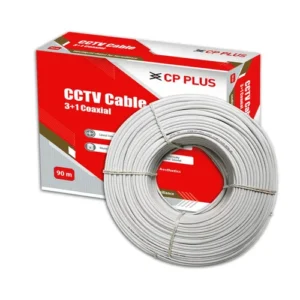 CP Plus 3+1 CCTV Cable 90M | Premium Series | Solid Copper | Long-Distance HD | CP-ECC-90RM