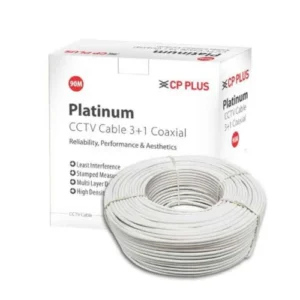 CP Plus 3+1 CCTV Cable 90M | 48-Strand Braid | LLDPE Jacket | Standard Series | CP-ECC-90RS
