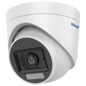 Prama 5MP RanginView Dual-Light Turret | IR + White Light 20M | Built-in Mic | 4-in-1 | Full Colour + Covert | 2 Year Warranty | PT-HTH70F0E-LPFS