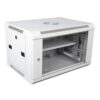 6U Wall Mount Network Rack | For CCTV DVR/NVR, PoE Switch & Patch Panel | Lockable Powder-Coated Steel | RACK-6U-WALL
