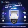 Hi Focus HI-FOCUS 4MP Dual Lens WiFi PT Camera | HC-IPC-SDJ41N3-W | Human Tracking | Two Way Audio | 10x Zoom | 4G SIM | 256GB SD | IP66