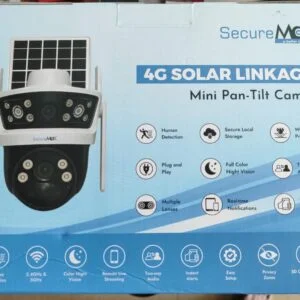 SecureMax 3MP + 3MP Dual Lens 4G Solar Linkage Pan-Tilt Camera with True Cloud App | BC-SMX-4G-SOLAR-PT-3MPX2