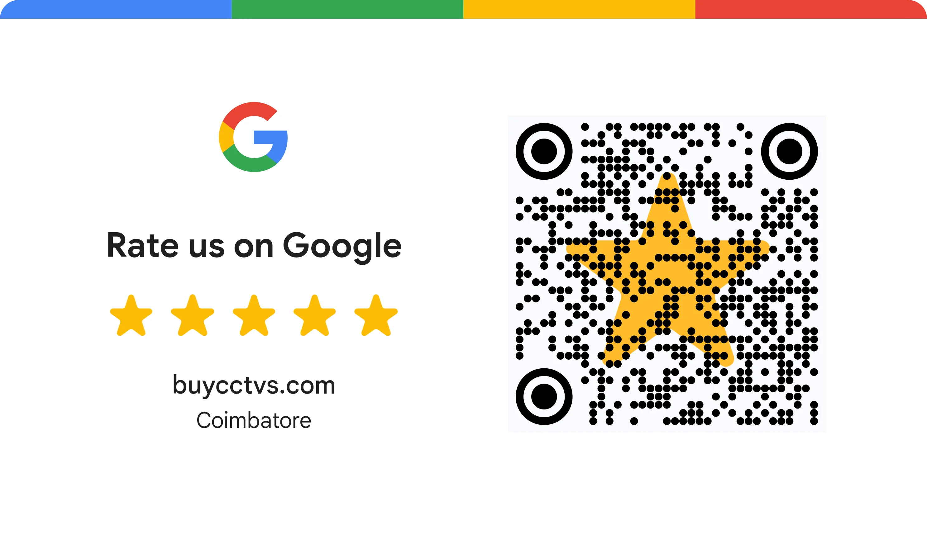 Scan QR code to review BuyCCTVs on Google